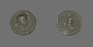 Denarius (Coin) Portraying Emperor Septimius Severus, 200. Creator: Unknown Denarius (Coin) Portraying Emperor Septimius Severus, 200. Creator: Unknown