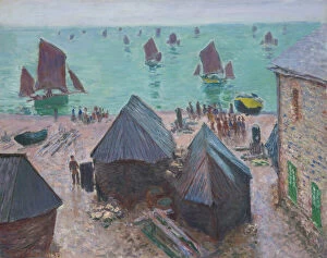 The Departure of the Boats, Étretat, 1885. Creator: Claude Monet