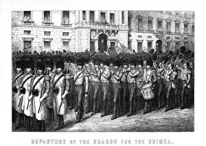 Guards Division Gallery: Departure of the Guards for the Crimea, 1854 (1899)