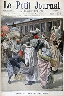 Departure of the Madagascans, Universal Exhibition of 1900, Paris, 1900 Departure of the Madagascans, Universal Exhibition of 1900, Paris, 1900