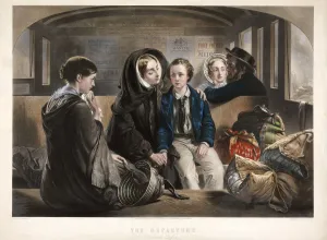 The Departure (Second Class), pub. 1857. Creator: Abraham Solomon (1824 - 1862) after The Departure (Second Class), pub. 1857. Creator: Abraham Solomon (1824 - 1862) after