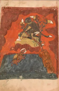 The Deposed Monkey King Drops Figs for the Tortoise and the Two Become Friends The Deposed Monkey King Drops Figs for the Tortoise and the Two Become Friends