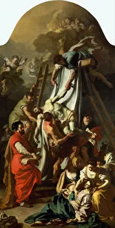 Mary Magdalene Gallery: The Descent from the Cross, 1729. Artist: Solimena, Francesco (1657-1747)