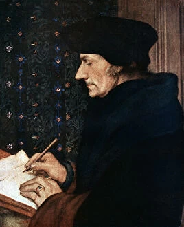 Images Dated 28th February 2006: Desiderus Erasmus (1497-1543), Dutch humanist and scholar, 1523.Artist: Hans Holbein the Younger