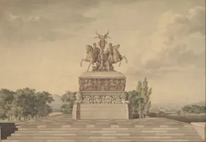 Design for a Monument of the Victory of Waterloo (recto)..., 1815 Design for a Monument of the Victory of Waterloo (recto)..., 1815