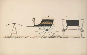 Design for Village Cart, 1850-74. Creator: Unknown Design for Village Cart, 1850-74. Creator: Unknown