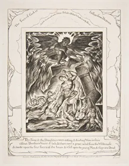 The Destruction of Job's Sons, from Illustrations of the Book of Job, 1825-26 The Destruction of Job's Sons, from Illustrations of the Book of Job, 1825-26