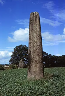 Devils Arrows, Boroughbridge, Yorkshire, 20th century. Artist: CM Dixon Devils Arrows, Boroughbridge, Yorkshire, 20th century. Artist: CM Dixon