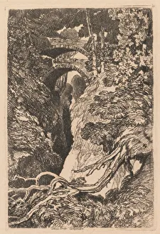 Cardiganshire Gallery: Devils Bridge, Cardiganshire, 1837. Creator: John Sell Cotman (British, 1782-1842)