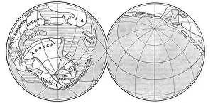 Diagram of the Earth during the Carboniferous period, 1922 Diagram of the Earth during the Carboniferous period, 1922