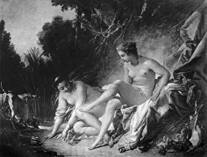 Diana leaving her bath, 18th century (1905).Artist: Francois Boucher Diana leaving her bath, 18th century (1905).Artist: Francois Boucher