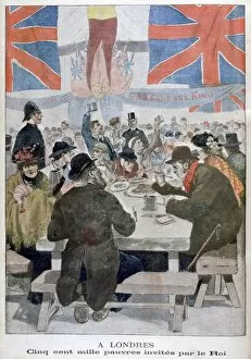 Images Dated 22nd June 2007: Dinner for the poor in celebration of the coronation of King Edward VII, London, 1902