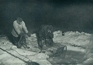 Dr. Atkinson and Clissold Hauling Up The Fish-Trap, 28 May 1911, (1913). Artist Dr. Atkinson and Clissold Hauling Up The Fish-Trap, 28 May 1911, (1913). Artist