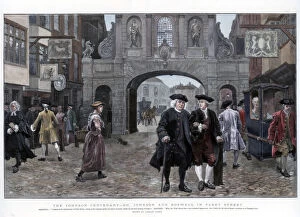 Images Dated 27th March 2007: Dr Johnson and Boswell in Fleet Street, (1884).Artist: Charles Green