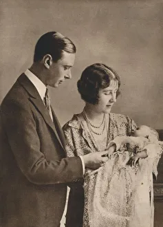 The Duke and Duchess of York at the christening of Princess Elizabeth, 1926 The Duke and Duchess of York at the christening of Princess Elizabeth, 1926