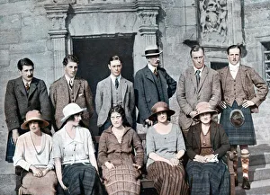 The Duke of York with the Earl of Strathmores shooting party, Glamis Castle, 1921, (1923) The Duke of York with the Earl of Strathmores shooting party, Glamis Castle, 1921, (1923)