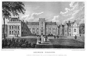 Colleges Collection: Dulwich College, London, 1829. Artist: J Rogers