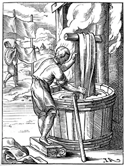 Dyer, 16th century (1849). Artist: Jost Amman Dyer, 16th century (1849). Artist: Jost Amman