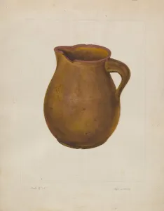 Earthen Pitcher, 1935/1942. Creator: Clyde L. Cheney Earthen Pitcher, 1935/1942. Creator: Clyde L. Cheney