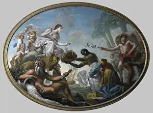 Religious Image Prints: The East India Company's Allegorical Ceiling Print, 1778