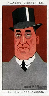 Edward Carson, 1st Baron Carson, Ulster leader and advocate, 1926.Artist: Alick P F Ritchie