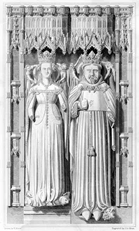 Effigy of Henry IV and his Queen Joan of Navarre in Canterbury Cathedral, 1826 Effigy of Henry IV and his Queen Joan of Navarre in Canterbury Cathedral, 1826