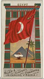 Great Pyramid Gallery: Egypt, from Flags of All Nations, Series 1 (N9) for Allen & Ginter Cigarettes Brands