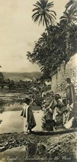 Panoramic Photography Gallery: Egypt - Noontiderest in the Oasis, c1918-c1939. Creator: Unknown