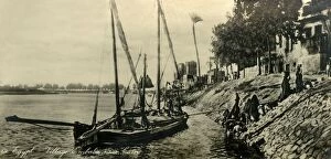 Panoramic Photography Gallery: Egypt - Village Embaba near Cairo, c1918-c1939. Creator: Unknown