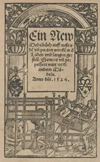 Book Cover Gallery: Ein new Modelbuch..., title page (recto), October 22, 1524. Creator