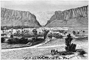 The El-Kantara Gorge, Tunisia, 1895.Artist: Armand Kohl