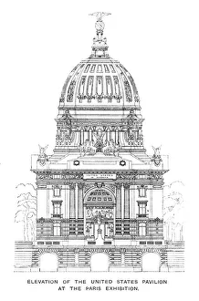 Elevation of the United States Pavilion at the Paris Exhibition, 1900 Elevation of the United States Pavilion at the Paris Exhibition, 1900