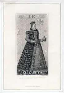Elizabeth I of England, (late 19th century).Artist: W Ridgway Elizabeth I of England, (late 19th century).Artist: W Ridgway