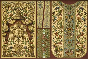 Embroidery, leather tapestry, goldsmith's work, 17th, 18th and 19th centuries, (1898) Embroidery, leather tapestry, goldsmith's work, 17th, 18th and 19th centuries, (1898)