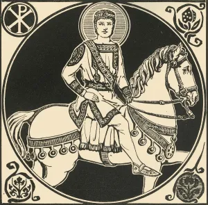 The Emperor Justinian, 1924. Creator: Herbert Norris The Emperor Justinian, 1924. Creator: Herbert Norris