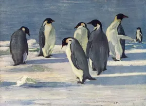 Ernest Shackleton Expedition Prints: The Emperors Conclave, c1908, (1909). Artist: George Marston