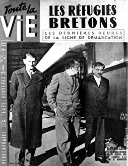 End of the line of demarcation between German-occupied and Vichy France, 1942 (March 1943) End of the line of demarcation between German-occupied and Vichy France, 1942 (March 1943)