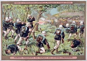 Images Dated 13th January 2007: An Engagement against the Hovas of Madagascar, 1883-1896