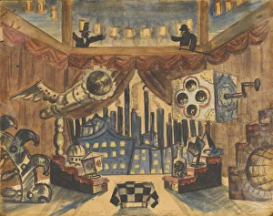 England. Stage design for the theatre play The flea by E. Zamyatin England. Stage design for the theatre play The flea by E. Zamyatin