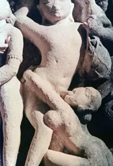 Images Dated 27th January 2007: Erotic Sculpture, Khajuraho, India. c950-1050. (20th century)