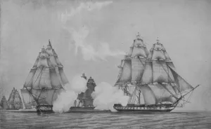 The Escape of the Belvedera, c1813. Artist: F Edwards The Escape of the Belvedera, c1813. Artist: F Edwards