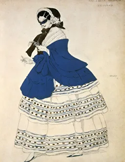 Estrella, design for a costume for the ballet Carnival composed by Robert Schumann, 1919 Estrella, design for a costume for the ballet Carnival composed by Robert Schumann, 1919