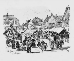 Etaples, c1906. Artist: William Henry Charlton Etaples, c1906. Artist: William Henry Charlton