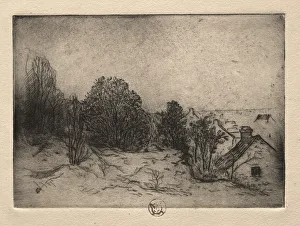 Six Etchings: Vesnots, Auvers on the Oise, 1895. Creator: Paul Gachet (French, 1828-1909) Six Etchings: Vesnots, Auvers on the Oise, 1895. Creator: Paul Gachet (French, 1828-1909)