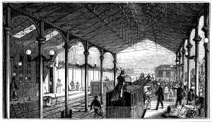 Euston Station, London terminus of London and Birmingham Railway, 1840 Euston Station, London terminus of London and Birmingham Railway, 1840