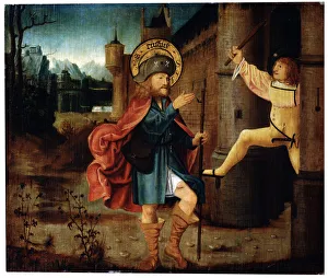 The Expulsion of Saint Roch from Rome, late 15th century. Artist: German Master The Expulsion of Saint Roch from Rome, late 15th century. Artist: German Master