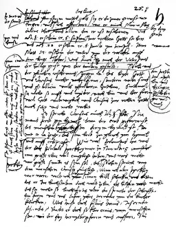 Facsimile of Martin Luthers handwriting, 1903 Facsimile of Martin Luthers handwriting, 1903