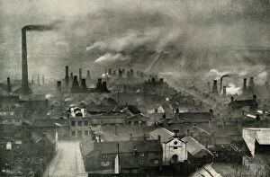 Chimney Gallery: A Factoryscape in the Potteries, (1938)