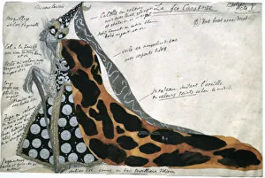 Fairy Carabosse, costume design for Tchaikovskys ballet Sleeping Beauty, early 19th century. Artist: Leon Bakst Fairy Carabosse, costume design for Tchaikovskys ballet Sleeping Beauty, early 19th century. Artist: Leon Bakst