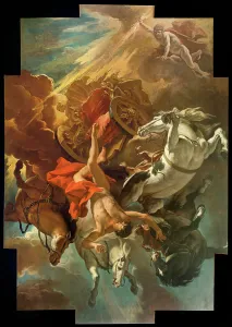 Venetian School Artists Prints: The fall of Phaeton